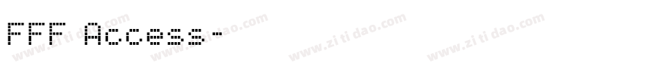 FFF Access字体转换